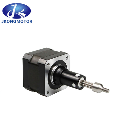 Jkongmotor NEMA 8/11/14/17/23/24/34 T5/T8/T10 लीड स्क्रू स्टेप मोटर के साथ ट्रैपेज़ोइडल थ्रेड स्क्रू लाइनर स्टेपर मोटर