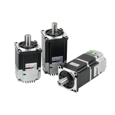 Jkongmotor 3000rpm 20W से 750W Canopen RS485 एकीकृत डीसी सर्वो मोटर के साथ 17 बिट एन्कोडर के साथ कपड़ा मशीनरी के लिए