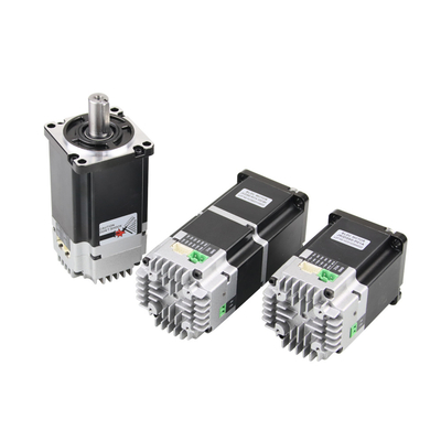 Jkongmotor एकीकृत डीसी सर्वो मोटर 24 36V 0.45nm 3000rpm 57X57mm 140W डीसी सर्वो मोटर RS485 के साथ