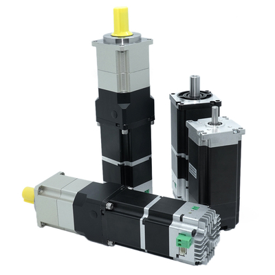 Jkongmotor 48VDC 1.27nm 400W RS485 ब्रेक या गियरबॉक्स के साथ ड्राइवर के साथ कैनओपन डीसी एकीकृत सर्वो मोटर