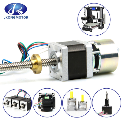 Jkongmotor OEM ODM Nema 8 11 14 17 23 24 34 12v 24v रैखिक स्टेपर मोटर इलेक्ट्रिक 4 6 लीड्स सर्वो एक्ट्यूएटर मोटर
