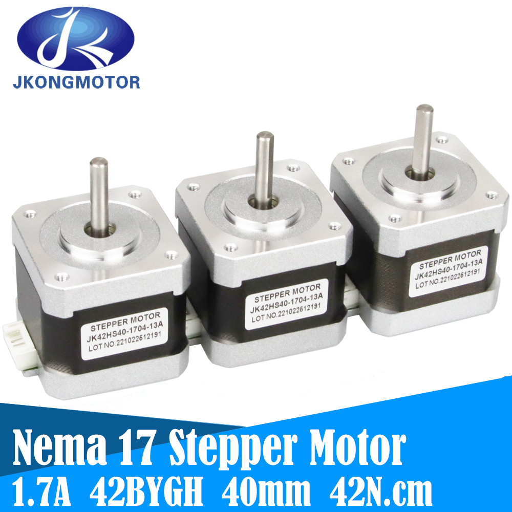 12V स्टेप मोटर NEMA 8 17 23 स्टेपिंग मोटर 42 Nema 17 (17HS4401) स्टेपर मोटर 3D प्रिंटर के लिए 4 वायर के साथ