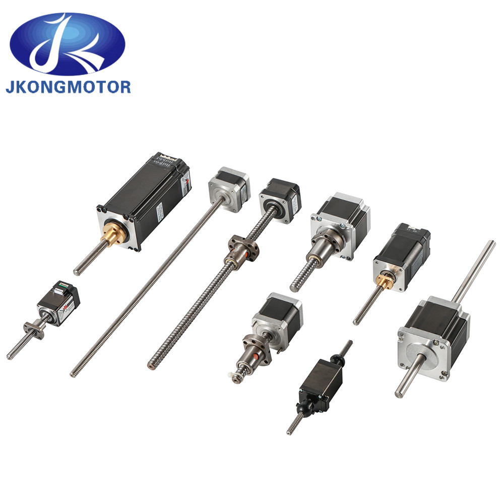 Jkongmotor चीनी कारखाने Nema8 11 14 16 17 23 24 34 3 डी प्रिंटर के लिए लीड पेंच के साथ रैखिक स्टेपर मोटर रैखिक स्टेपर मोटर