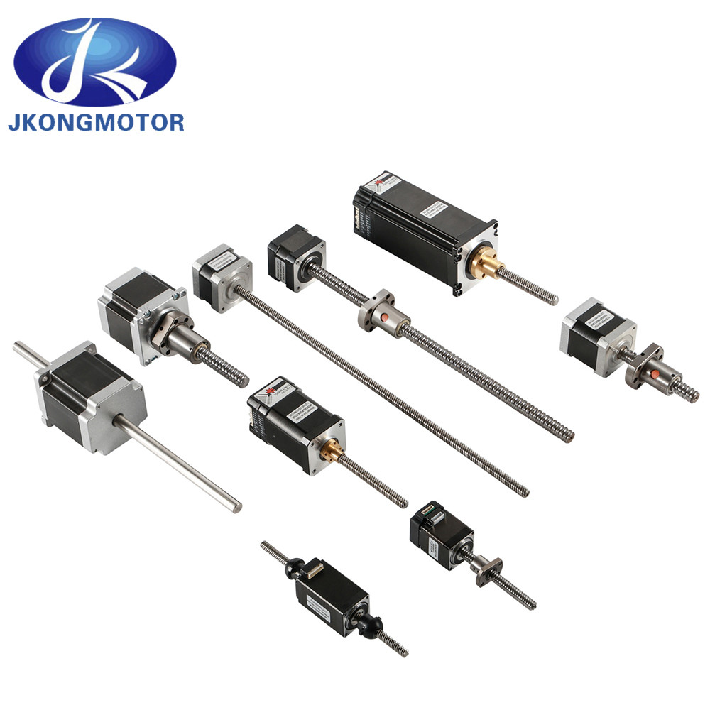 Jkongmotor OEM ODM अच्छी कीमत Nema 8 11 14 16 17 23 24 34 गैर कैप्टिव गैर कैप्टिव कम गति इलेक्ट्रिक साइड रैखिक एक्ट्यूएटर स्टेपर मोटर